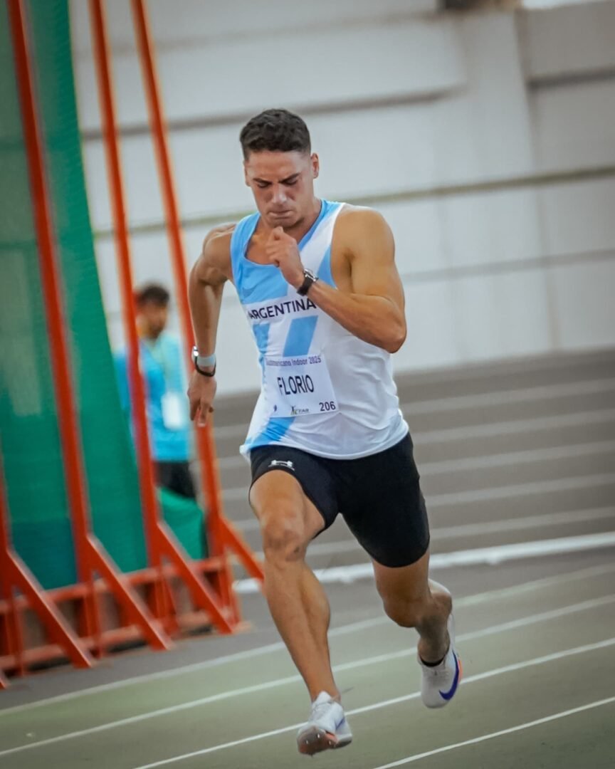 Florio brilla con medalla y récord, y Zanolli debuta con marca nacional indoor