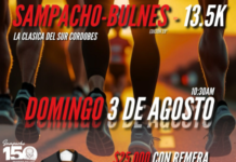 – 03/08/2025 – 10:30 – Calle – Sampacho Bulnes – 13.5k – Córdoba – Sampacho