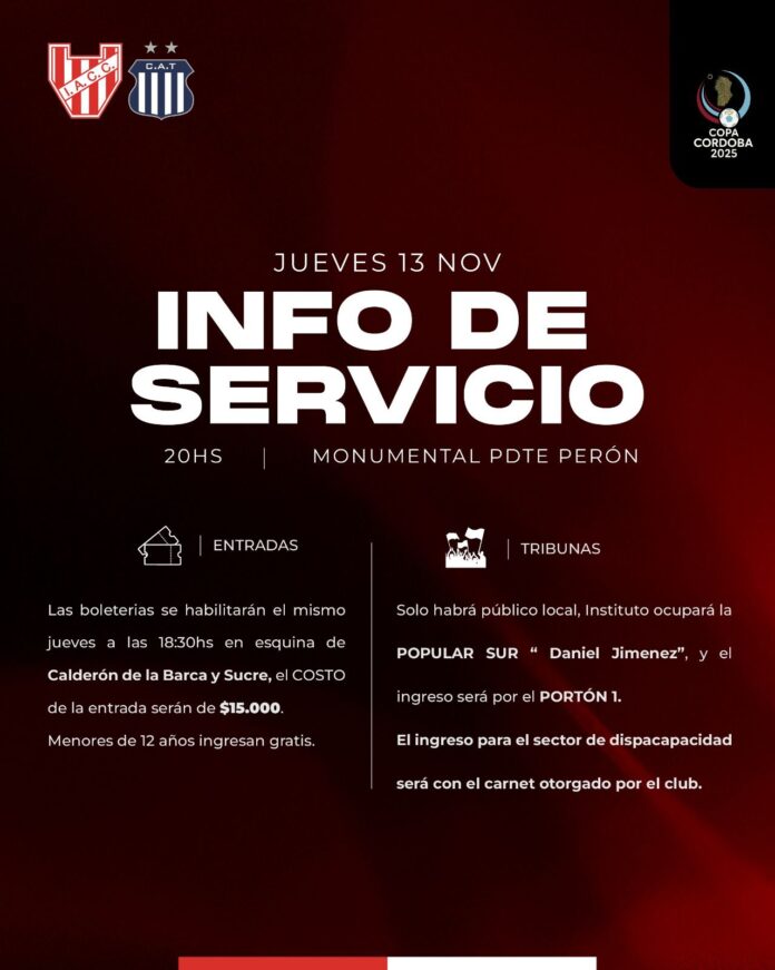 Semifinal de Copa Córdoba: lo que tenés que saber para el partido ante Talleres