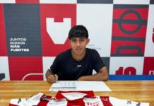 Luca Rafaelli firmó su primer contrato profesional