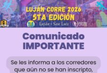 Luján Corre 2026: comunicado de inscripción y datos principales