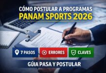 Cómo postular a programas Panam Sports 2026: guía para federaciones