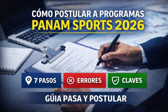 Cómo postular a programas Panam Sports 2026: guía para federaciones