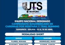 Equipo nacional argentino trail y montaña 2026 para el Sudamericano en Bolivia