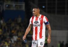 Alarcón, al límite de amarillas antes del clásico con Talleres